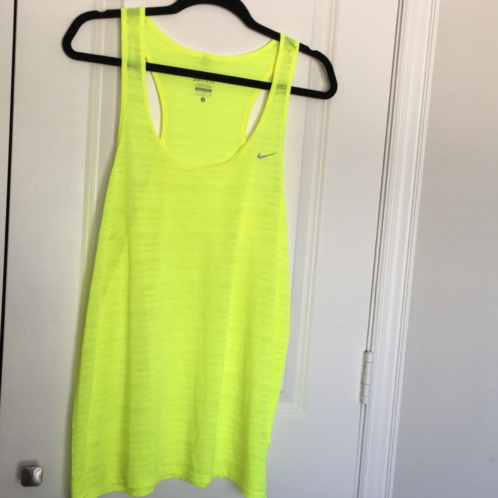 Nike Dri-Fit Tank top Neon Large - Picture 3 of 5